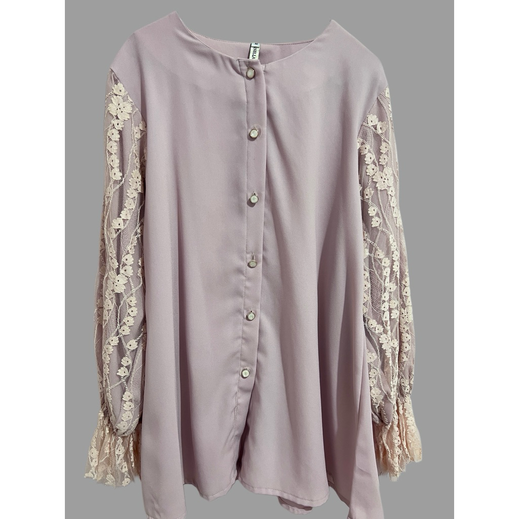 preloved blouse  vanilla hijab