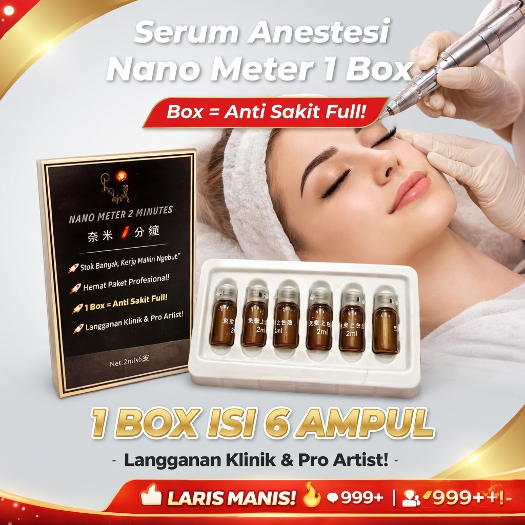 Nano Meter 2 Menit Anestesi Cair 1 box isi 6 Ampul