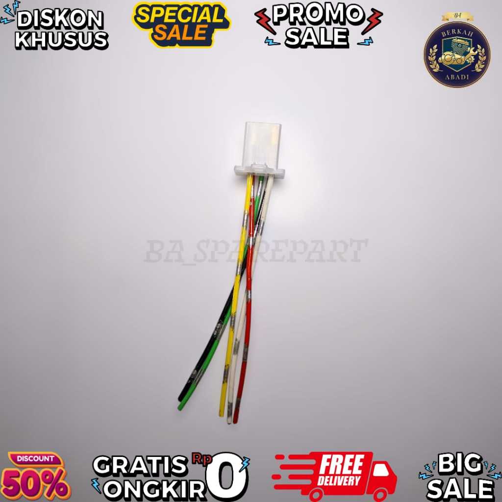 Soket CDI Honda Grand 5 Pin + Kabel | Socket CDI Grand Astrea Prima Legenda | Soket CDI Motor 5 Pin