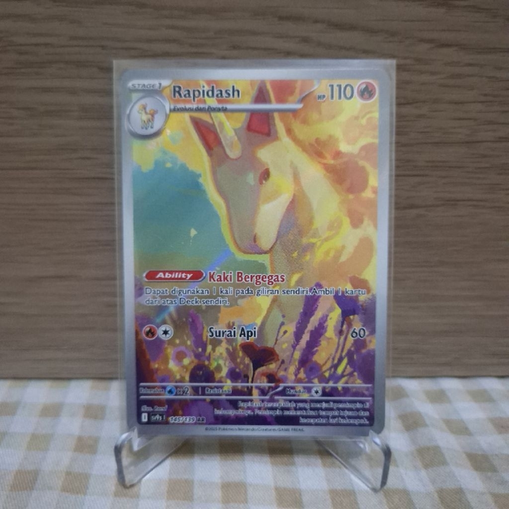 RAPIDASH AR - SV9S 145/139 - KARTU POKEMON INDONESIA