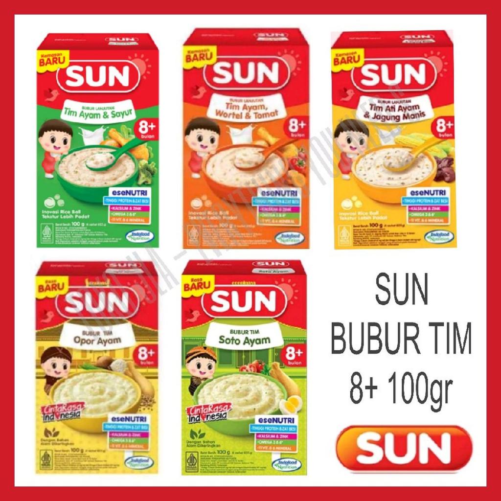 SUN BUBUR TIM INSTAN 8+ 100GR