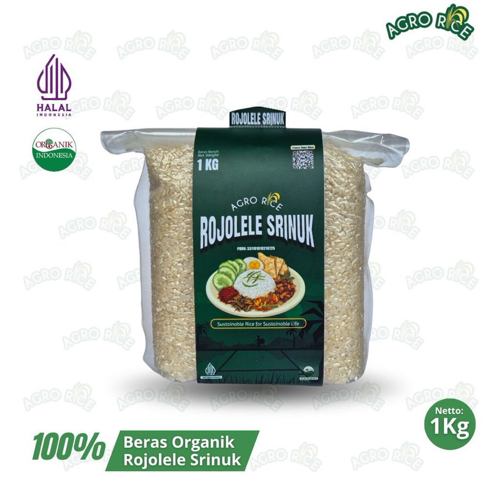 Beras Organik Rojolele Srinuk 1 Kg – Lebih Pulen & Lebih Wangi | Varietas Premium Favorit Restoran |
