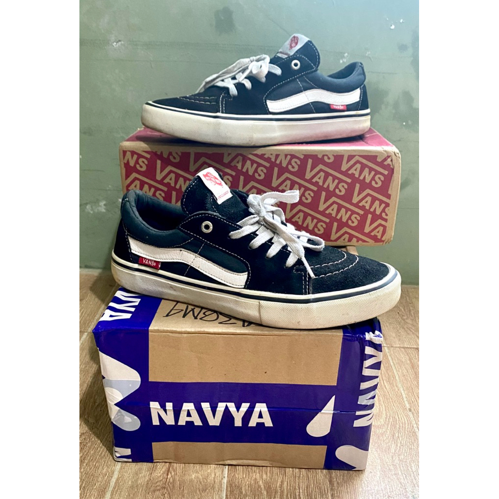 Vans Sk8 Low Pro Black White