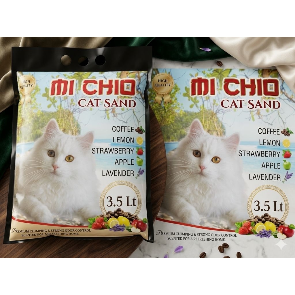 Pasir Gumpal Wangi Mi Chio 3,5 Litter