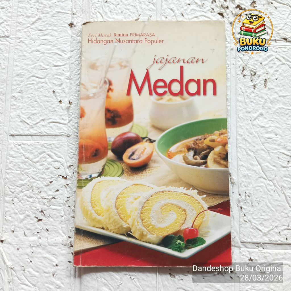 (bekas) Jajanan Medan - seri masak Femina Primarasa hidangan Nusantara populer - BUKU RESEP MASAKAN 