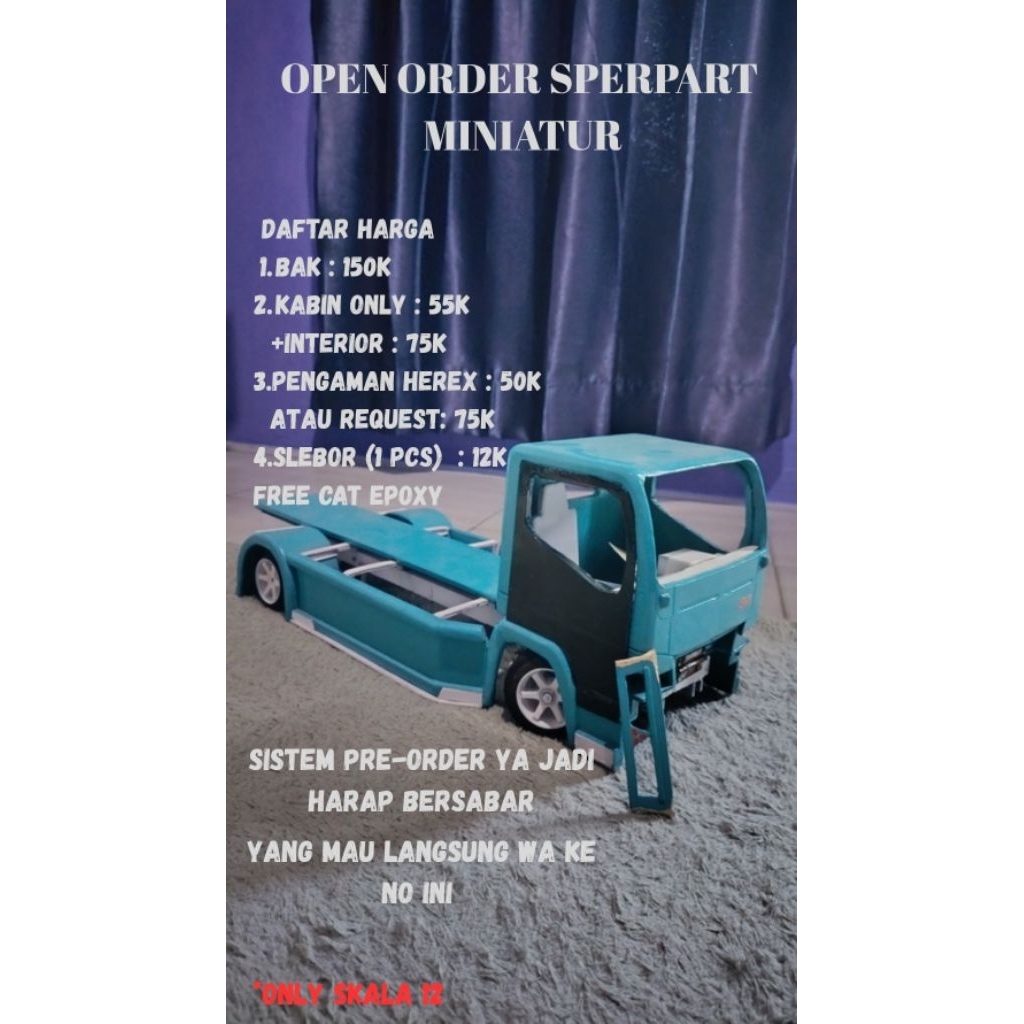 Miniatur truk skala 12