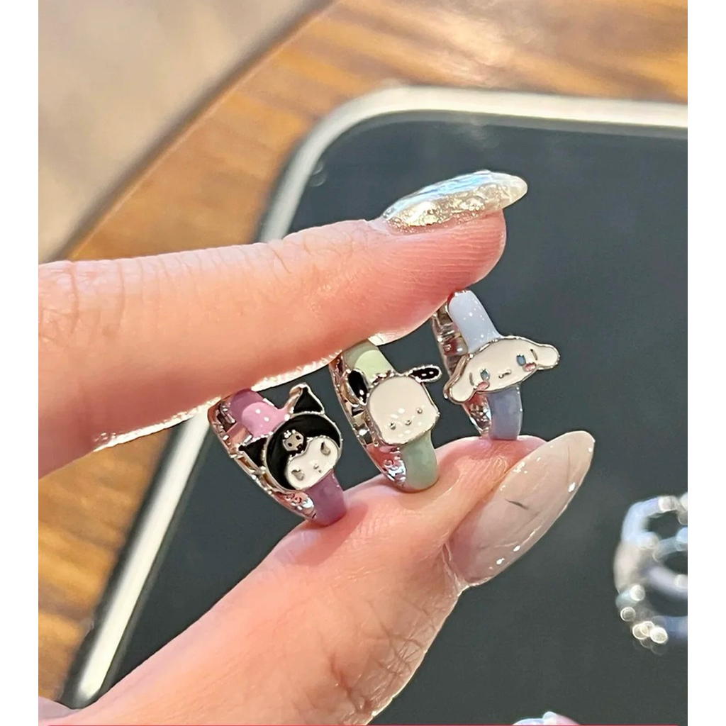 ZGO Aksesoris Kalung Perhiasan Anak / Wanita Sanrio Ori Licensed silver 925 Kalung Melody Kalung Kur
