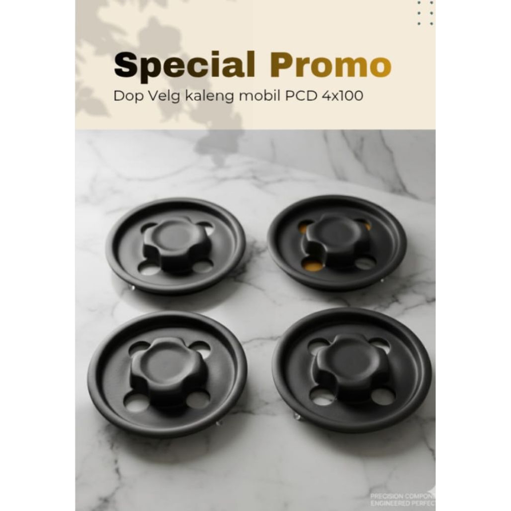 (1set 4 pcs)Dop Velg mobil Pcd 4x100 untuk Ring 13/14/15/16/17.Agya Ayla Karimun jaz-----