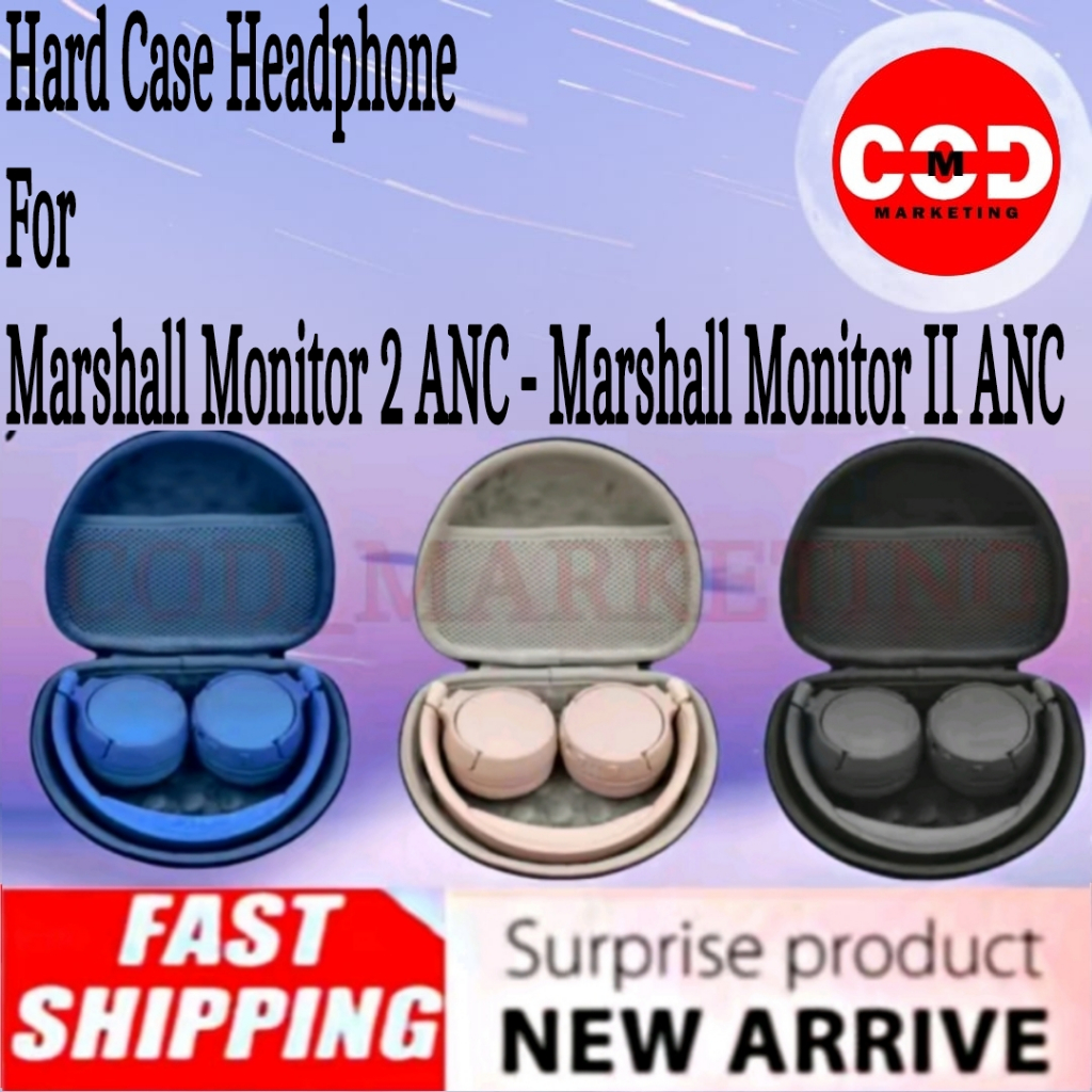 Hard Case - Tas Headphone Marshall Monitor II ANC - Marshall Monitor 2 ANC
