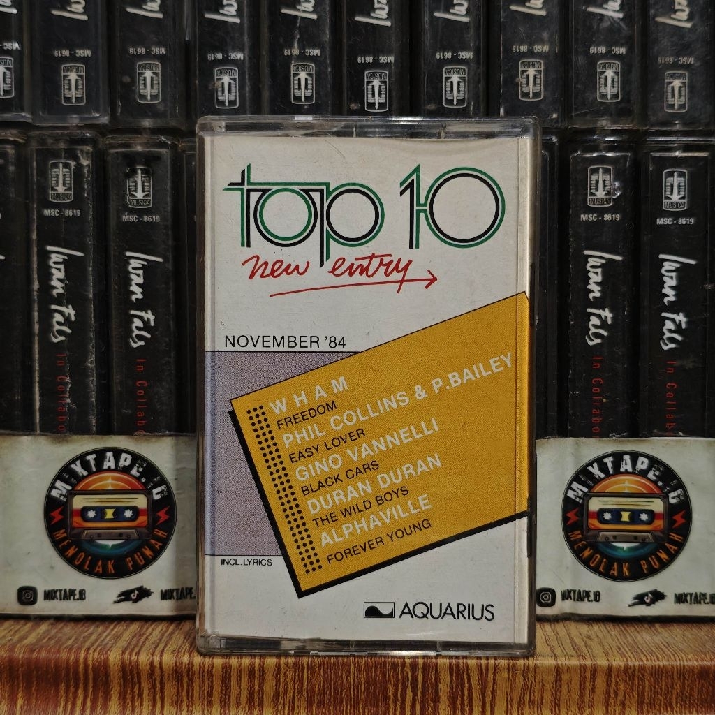 Kaset - Top 10 New Entry - November 84 - Kompilasi Barat - Alphaville, Duran Duran, Gino Vannelli, P