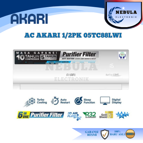 AC LOW WATT AKARI 1/2PK TURBO COOLING/AC AKARI 1/2PK LOW WATT TURBO COOLING