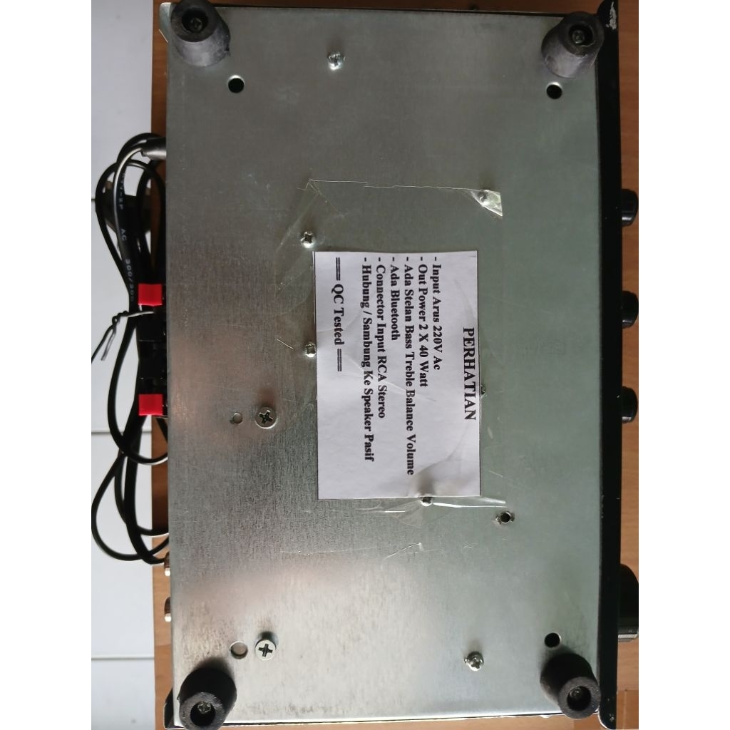 Rakitan Standart Amplifier Stereo 80 Watt + Bluetooh