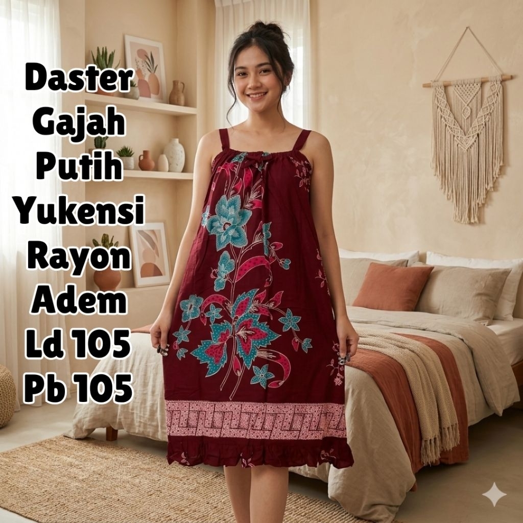 Daster Yukensi Tali merek Gajah Putih Ld 105Pb105 Terlaris