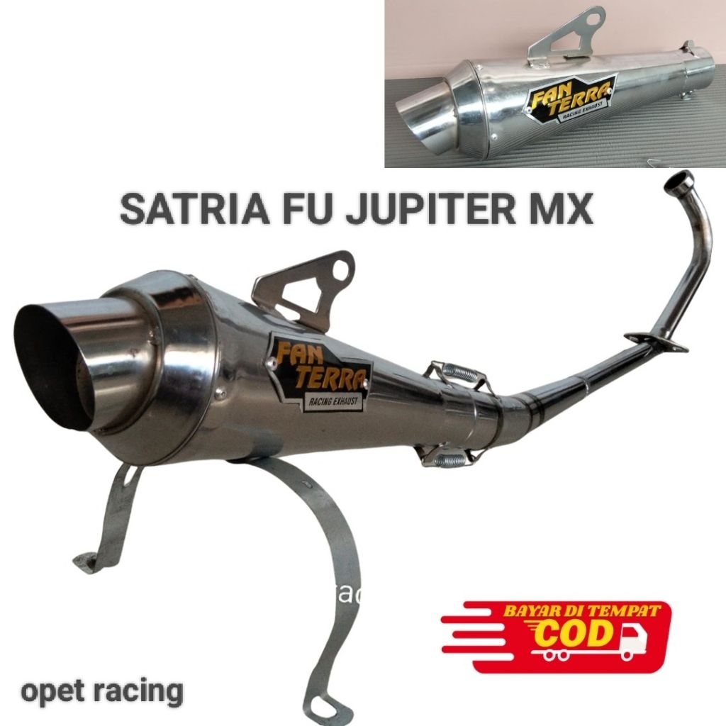 Kenalpot racing FANTERRA satria Fu karbu satria Fu injeksi Jupiter MX old Jupiter MX new/135