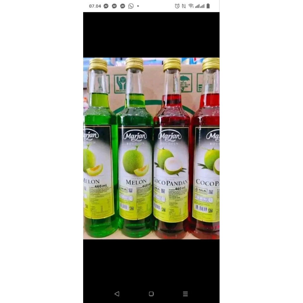 Sirup Marjan 1 Dus isi 12 Botol 450ml