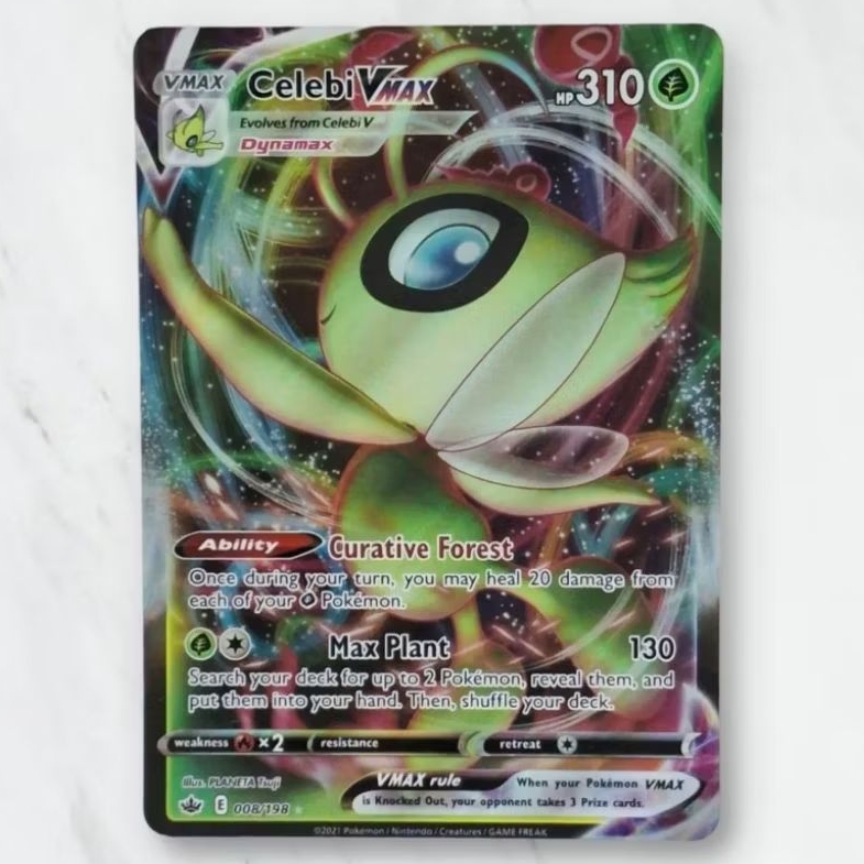 Kartu TCG Pokemon Chilling Reign Celebi V Max 008/198 English