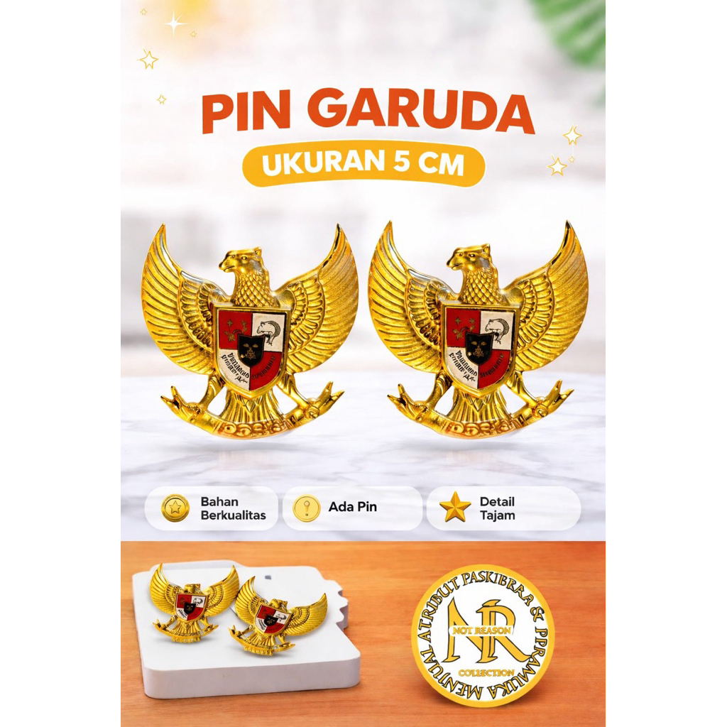 PIN GARUDA 5 CM
