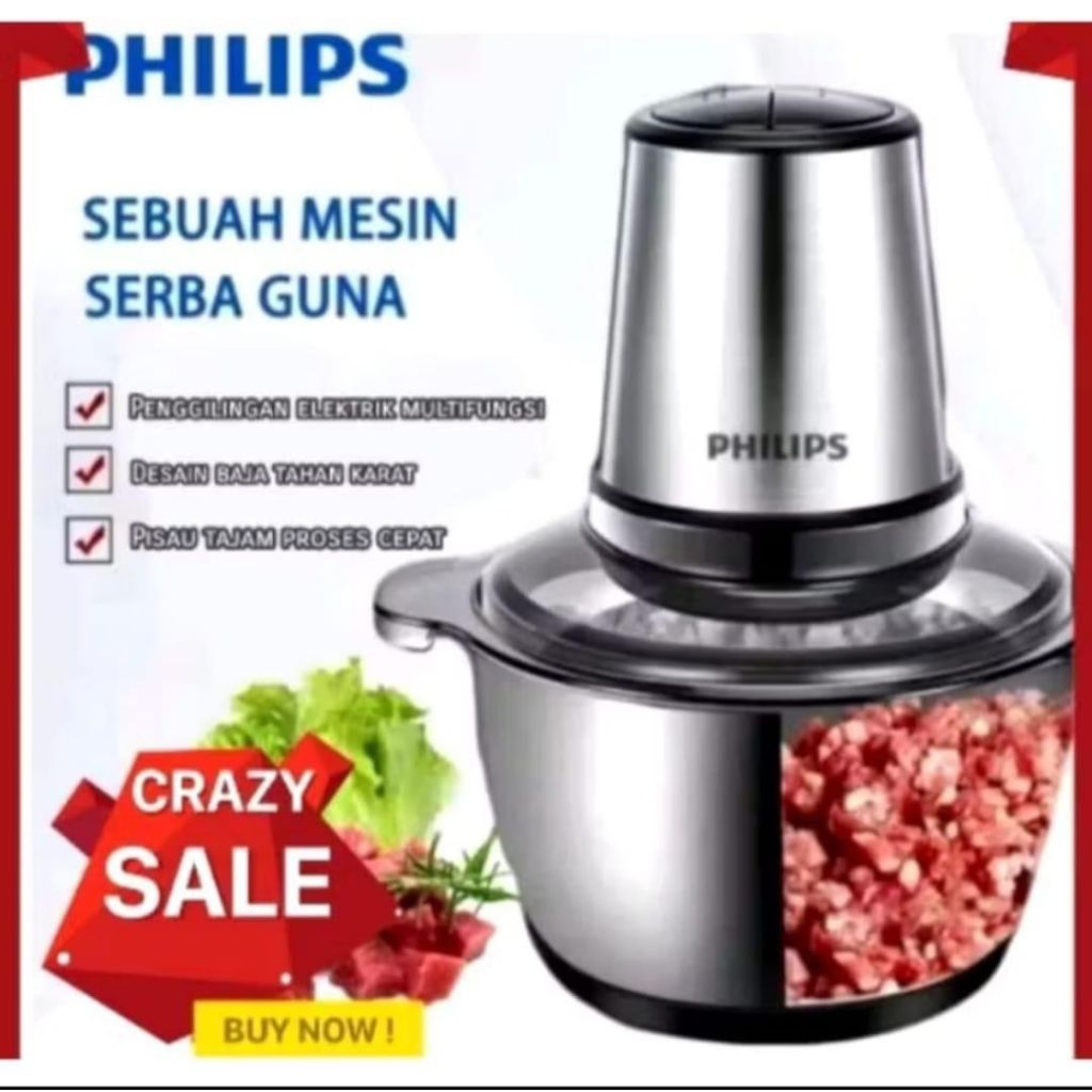 PROMO CHOPPER PHILIPS FOOD BLENDER PENGGILING DAGING SERBAGUNA