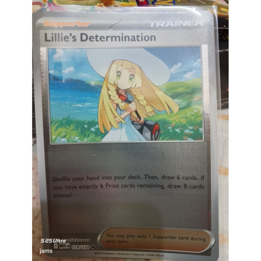Pokemon Lillie's determation holo en