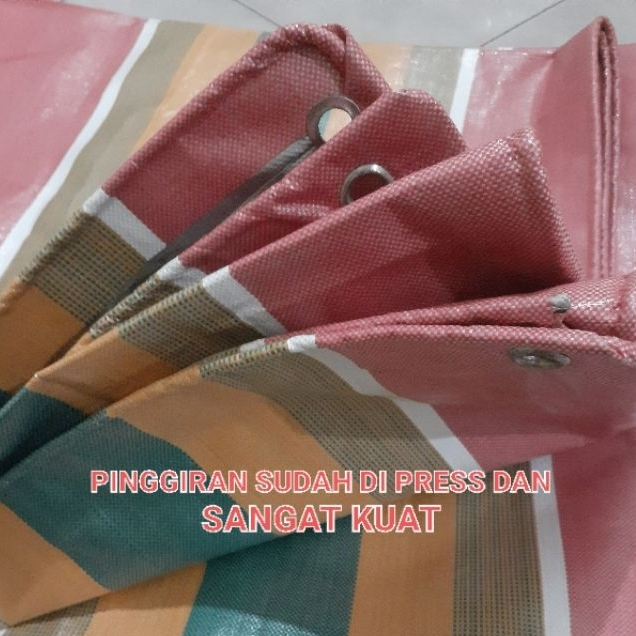 Terpal Tenda Sakura Pelangi 3x4 A12 Tebal Terpal Serbaguna