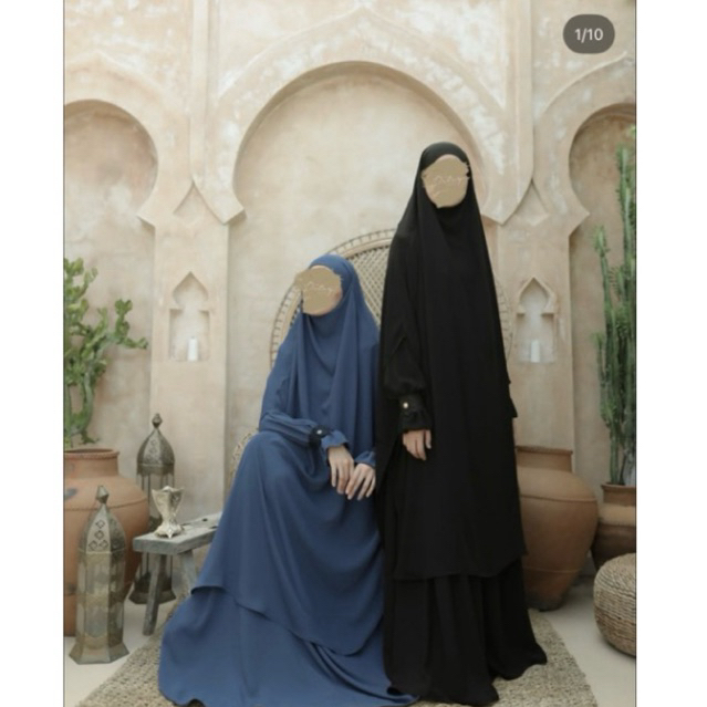 PL Ditsy Moslem Laerina Maira Jetblack S, Lilura Mazen Dark emerald L