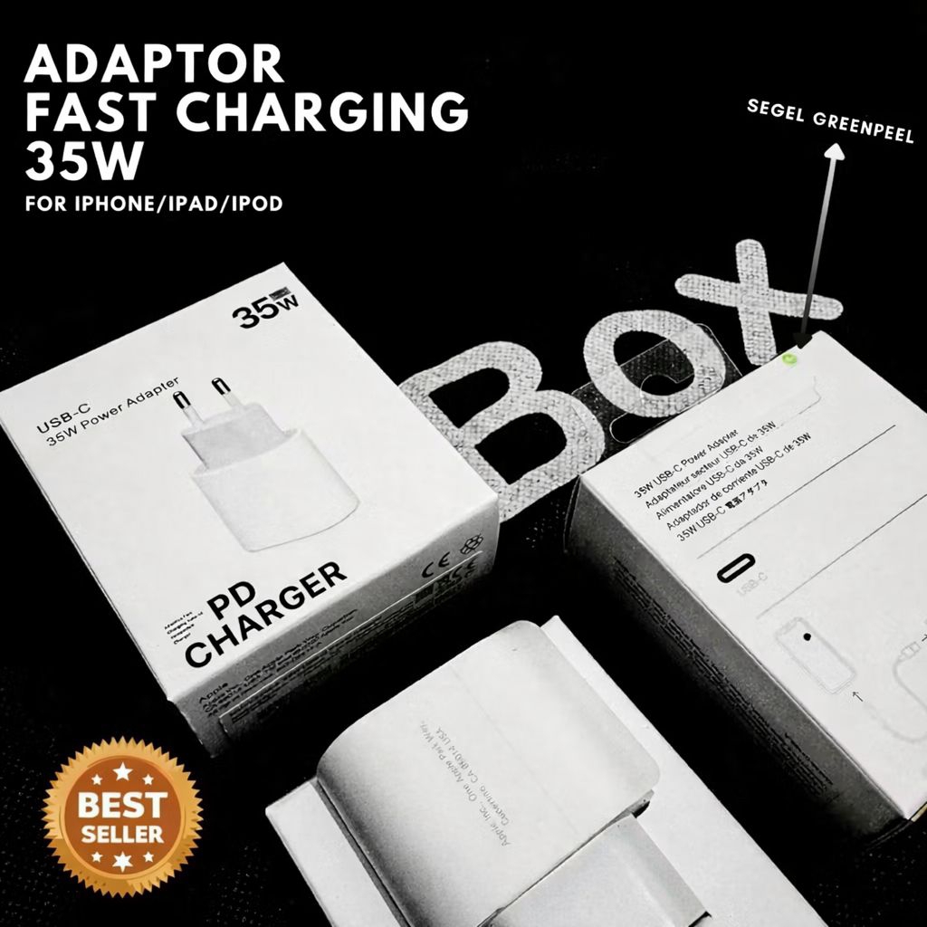 URBAN Adaptor Charger 35W Fast Charging USB-C PD Kepala Cas iPhone iPad Original Quality Support iPh