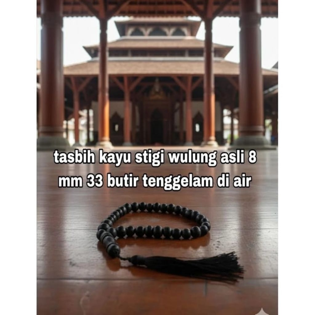 tasbih kayu stigi wulung 33 butir