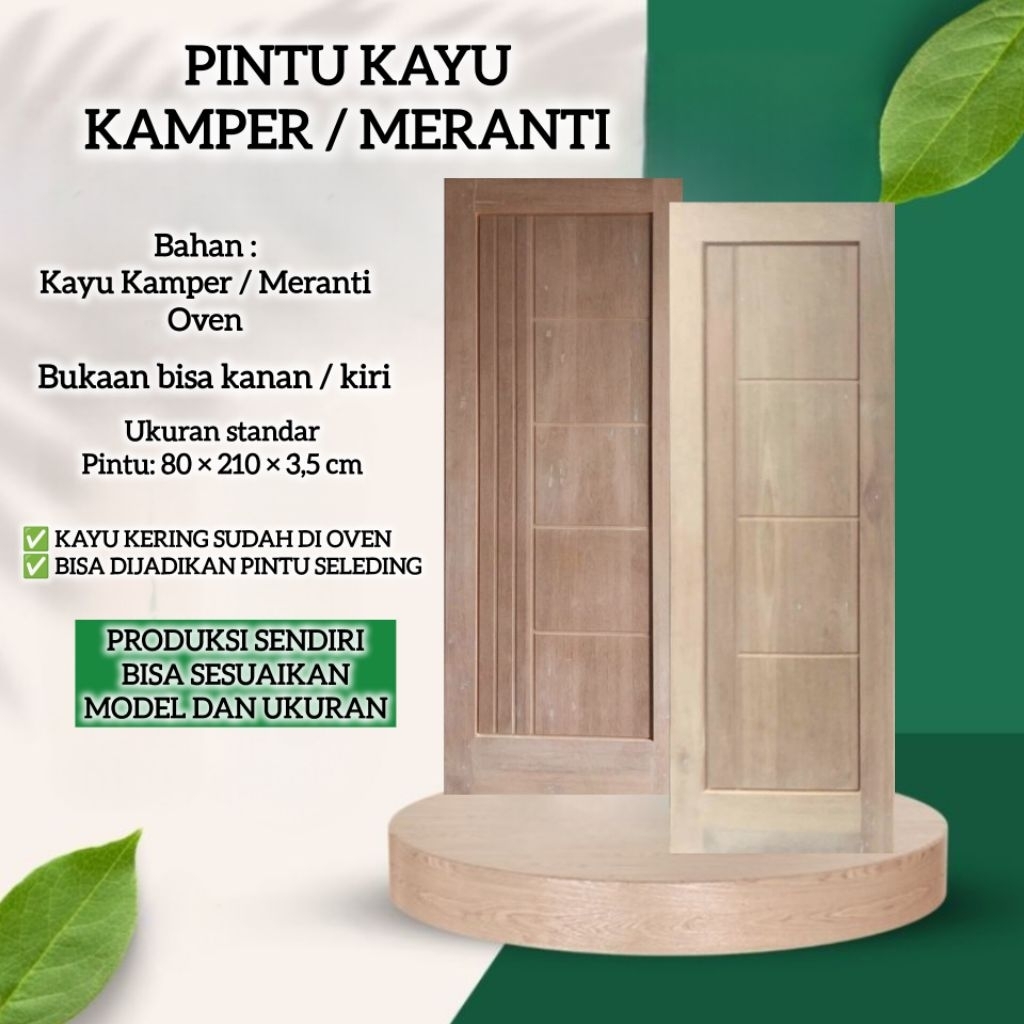 PINTU KAYU KAMPER / MERANTI
