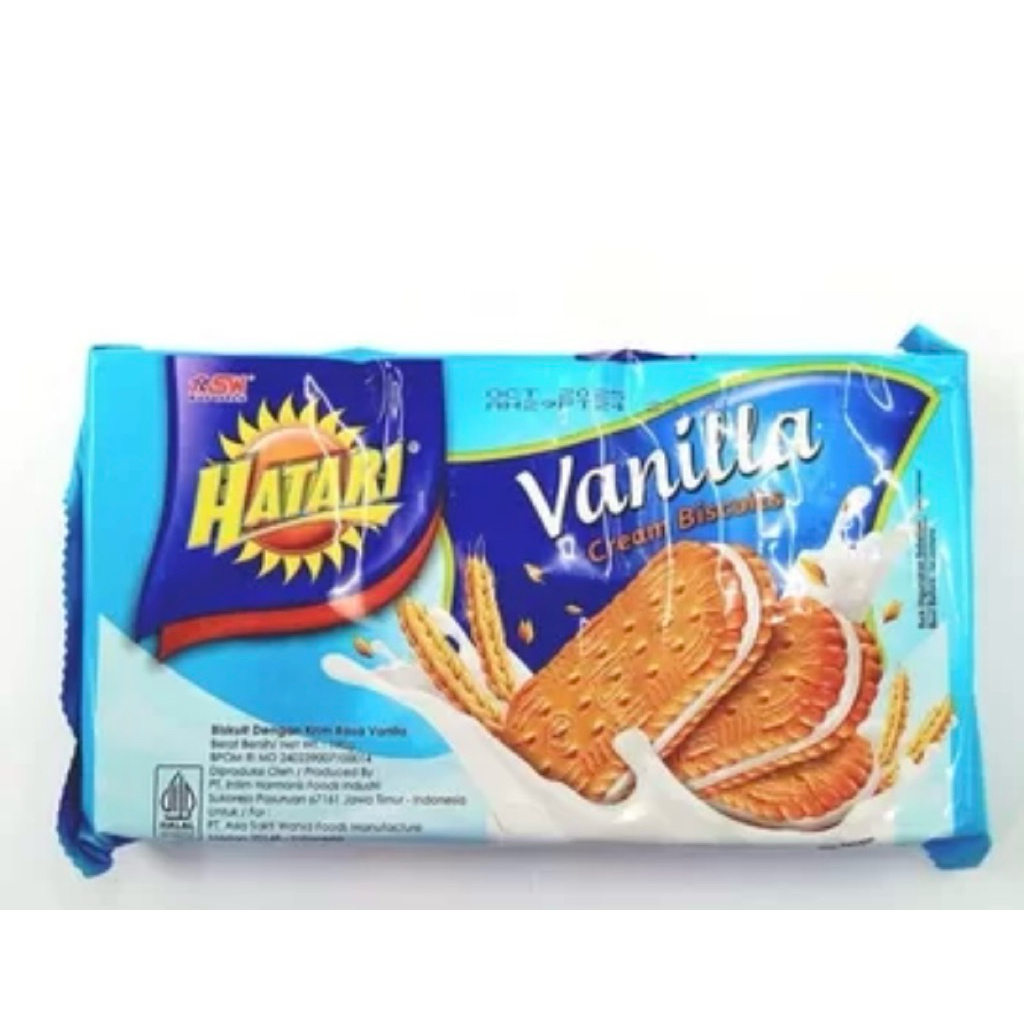 More_Man Hatari Cream Biscuit 190Gr ( 1 Karton Ini 21 ) Bonbon Coklat , Twins , Preto , Cream