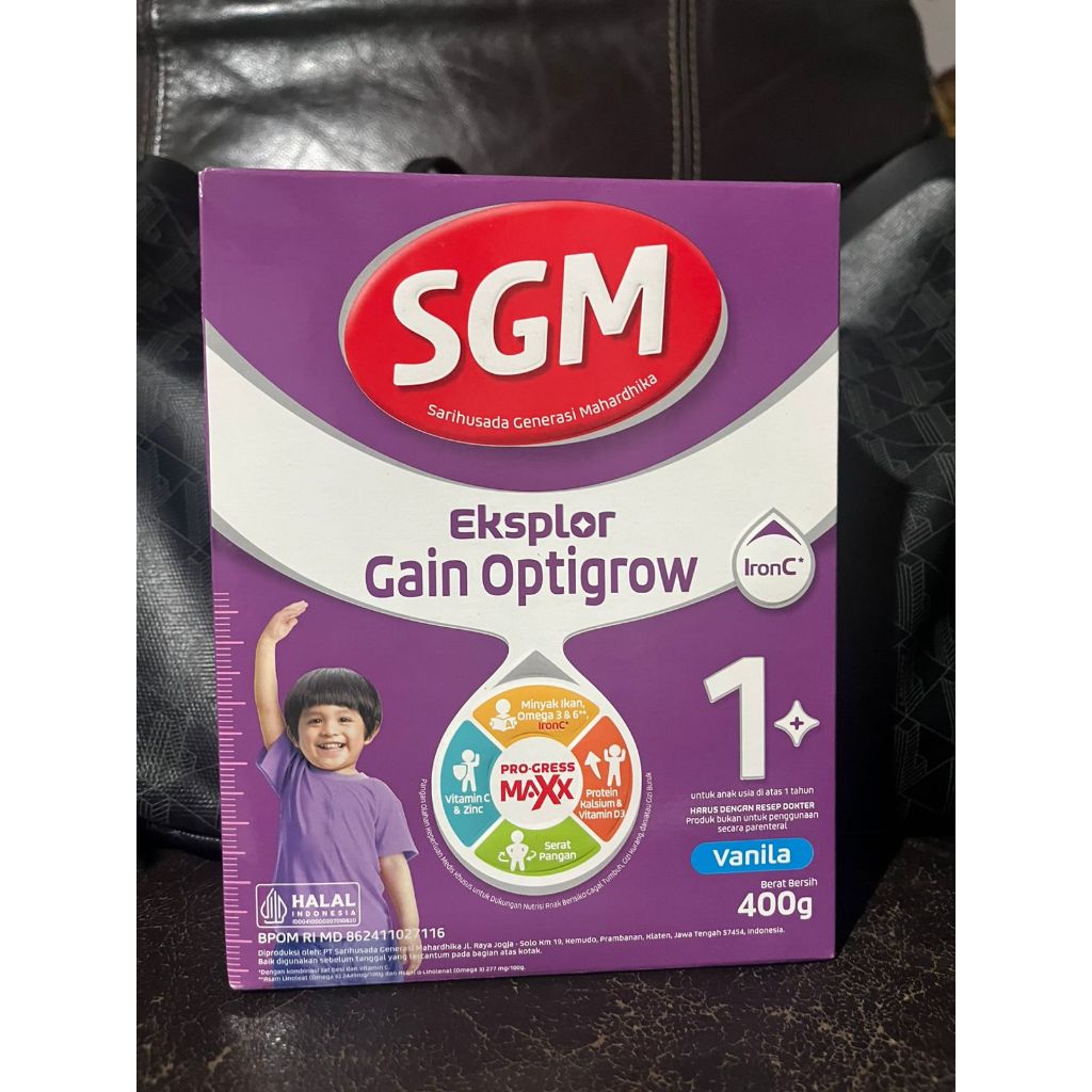 SGM Eksplor Gain Optigrow 1+ 400gr - Susu Formula Tinggi Kalori untuk Anak 1-5 Tahun