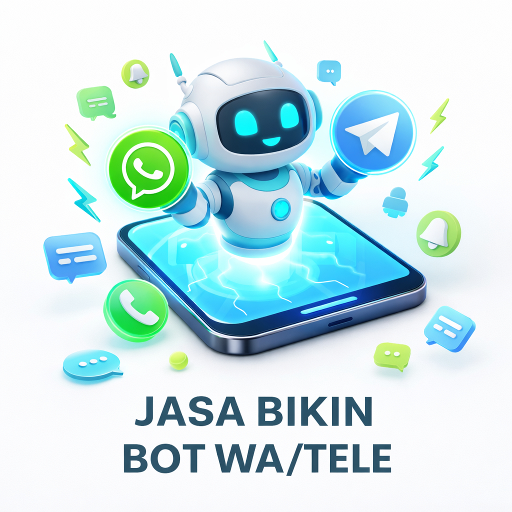 Jasa Pembuatan Bot Telegram & WhatsApp Custom | Auto Reply, Toko Online, Integrasi API | Pengerjaan 