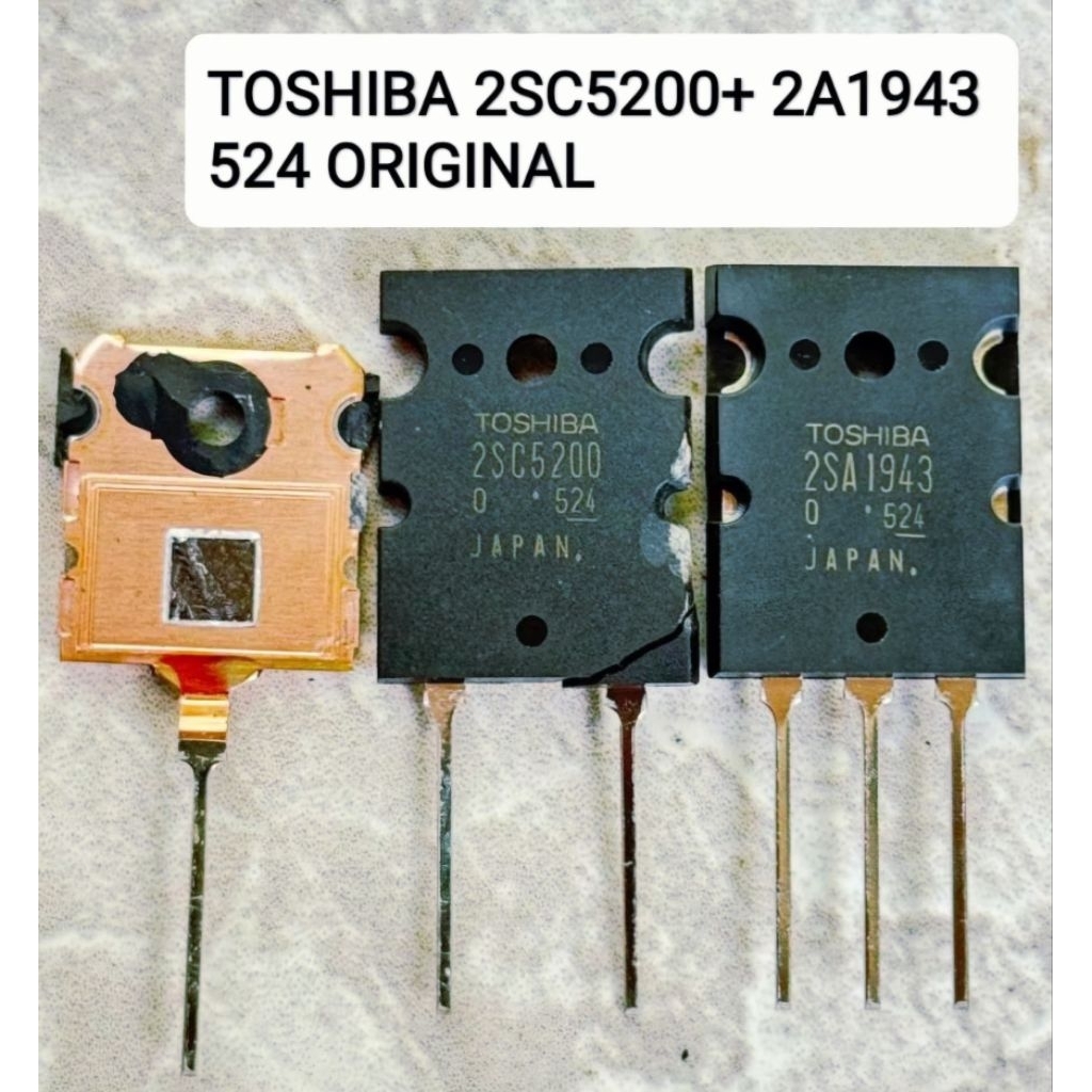 transistor thosiba 5200 1943 asli lot 524