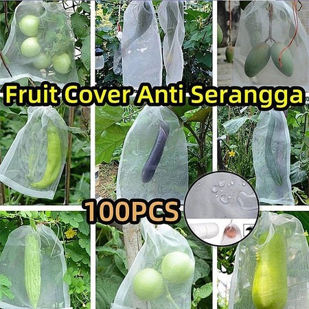 100PCS Fruit Cover/Pembungkus Buah/Fruit Cover Anti Serangga/Kantong Jaring Pembungkus/Buah Anggur/ 