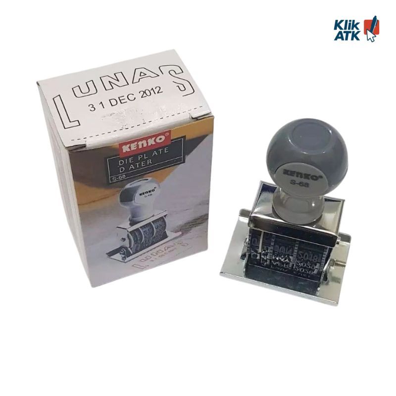 Stempel Tanggal Lunas KENKO S-68 - Praktis, Mudah Digunakan, Presisi