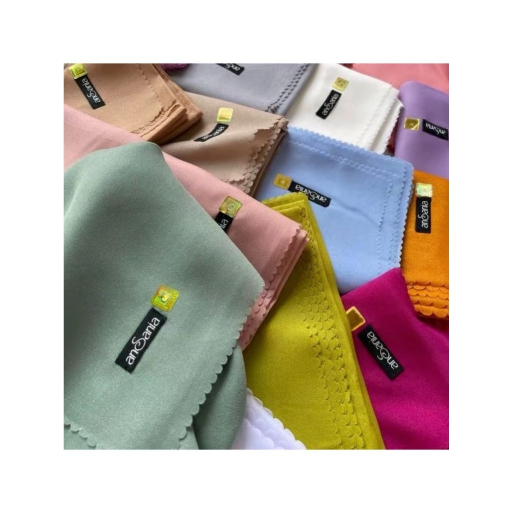 HIJAB SEGI EMPAT SINAR GLAMOUR ANSANIA//HIJAB SEGI EMPAT POLOS