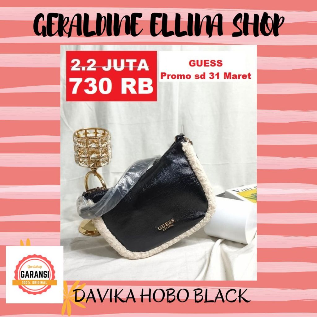 Tas Guess sling bag original sale DAVIKA HOBO