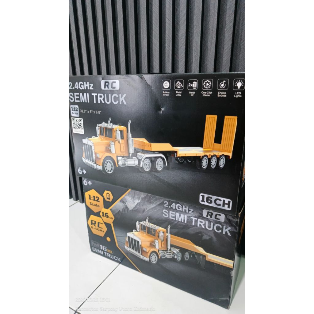 rc trailer semi truck