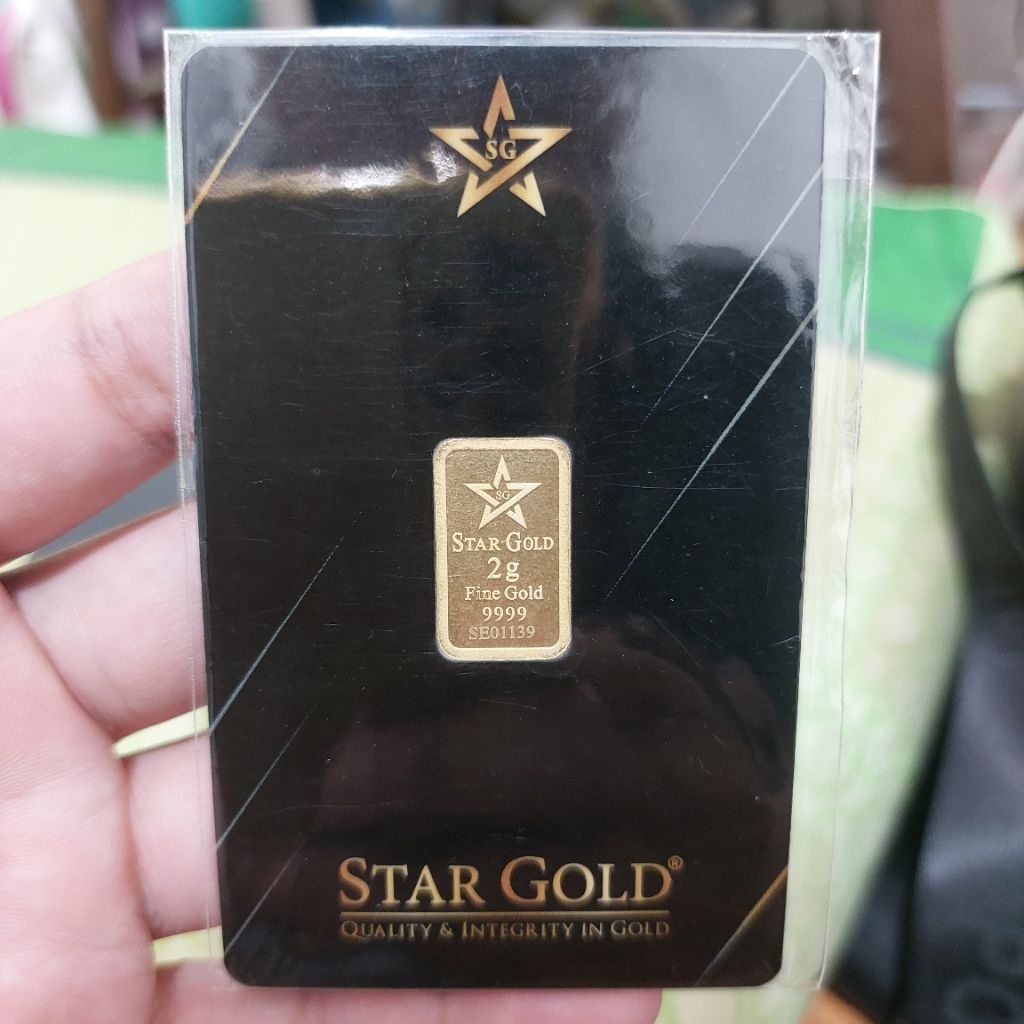 EMAS 2 GRAM ASLI GOLD STARGOLD SERTIFIKAT ORIGINAL DIGITAL LOGAM MULIA JAKARTA STAR KLASIK BARU MULU