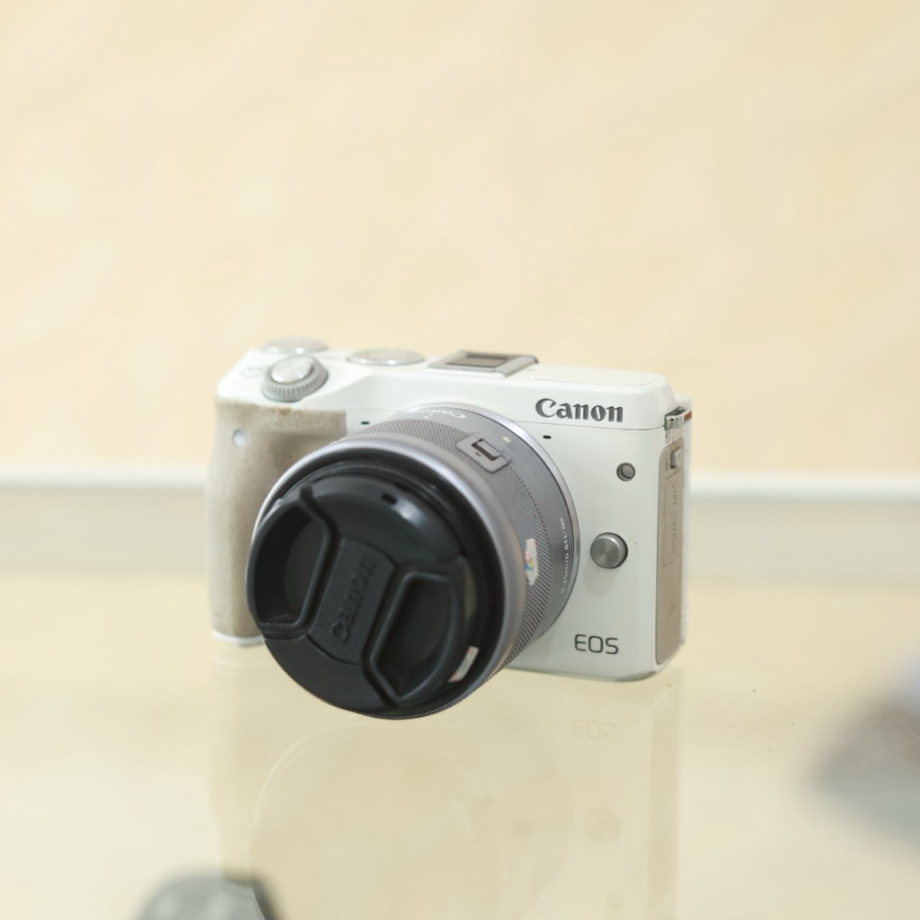 kamera mirrorless canon eos m3 + 15-45mm
