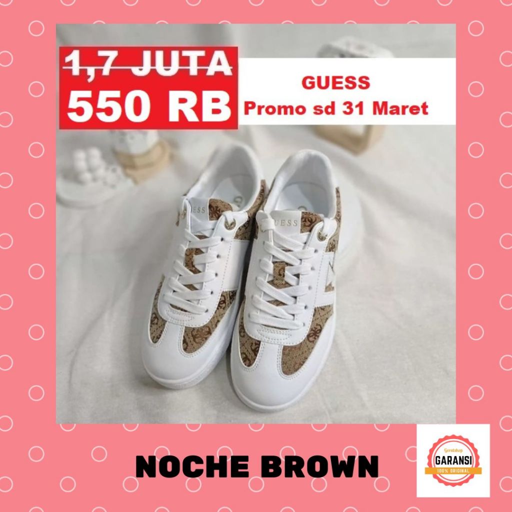 Sepatu sneakers wanita seri NOCHE Guess 100% original store