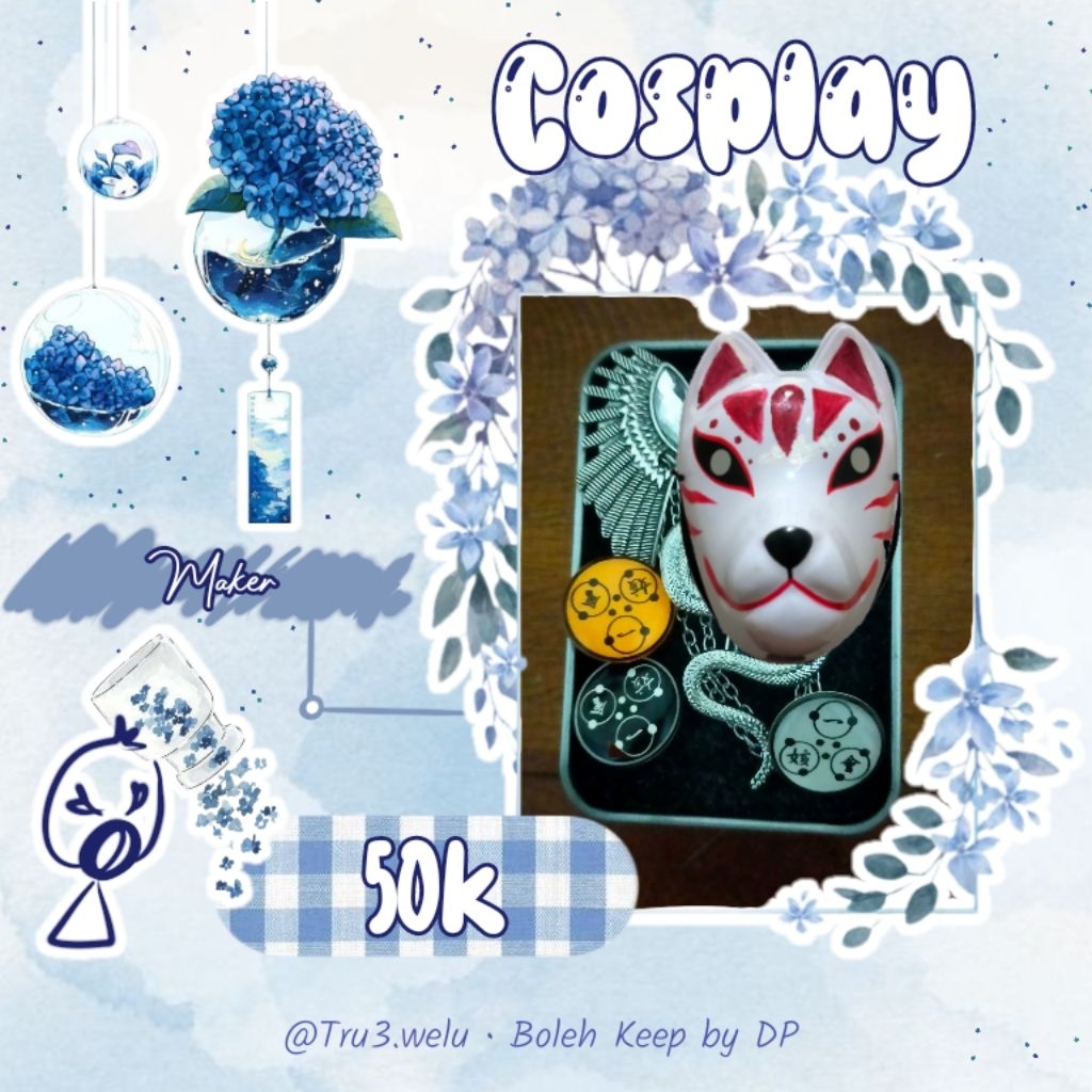 Lookism Pin & Topeng Kitsune