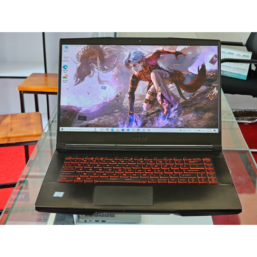 MSI GF63 Thin 9SCSR intel Core i7 Gen 9 Ram 16 GB SSD 512 GB Nvidia GTX 1650 Ti Gaming Editing dan D