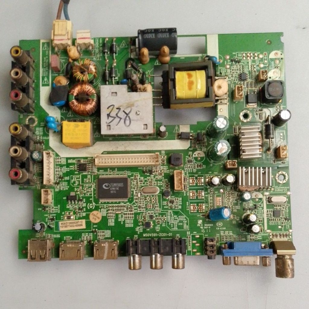 MAINBOARD TV 24"  SANYO LE24S8000 BEKAS COPOTAN BUAT BAHAN KANIBALAN