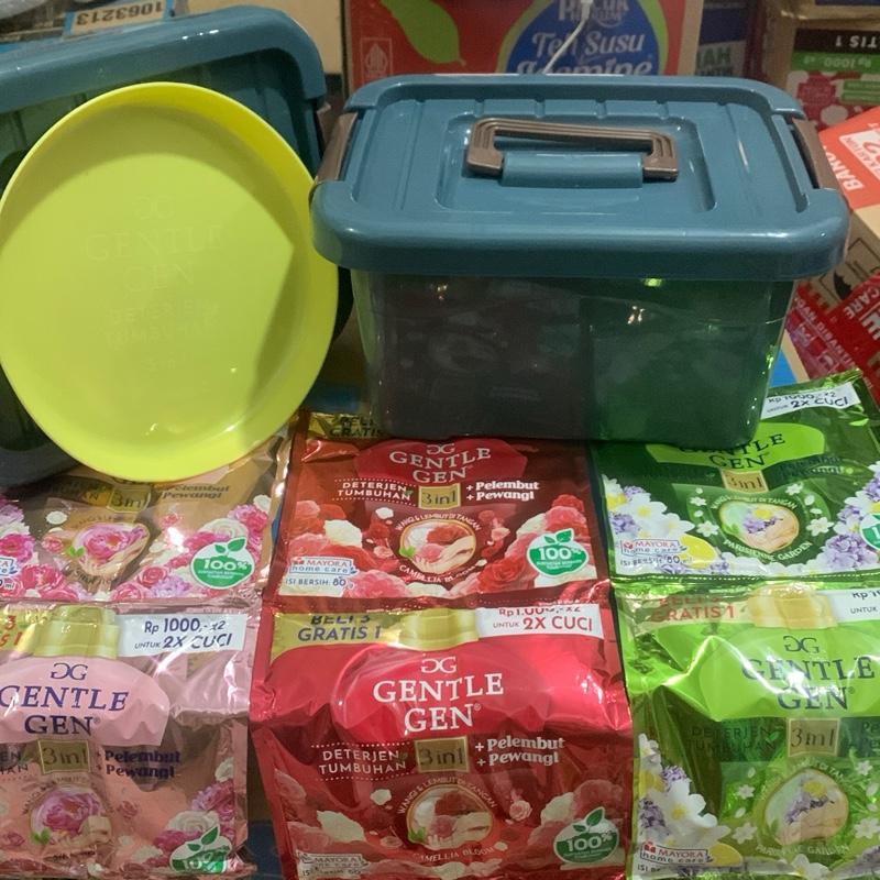 Box container + 20 pcs gentengel + 1 Piring
