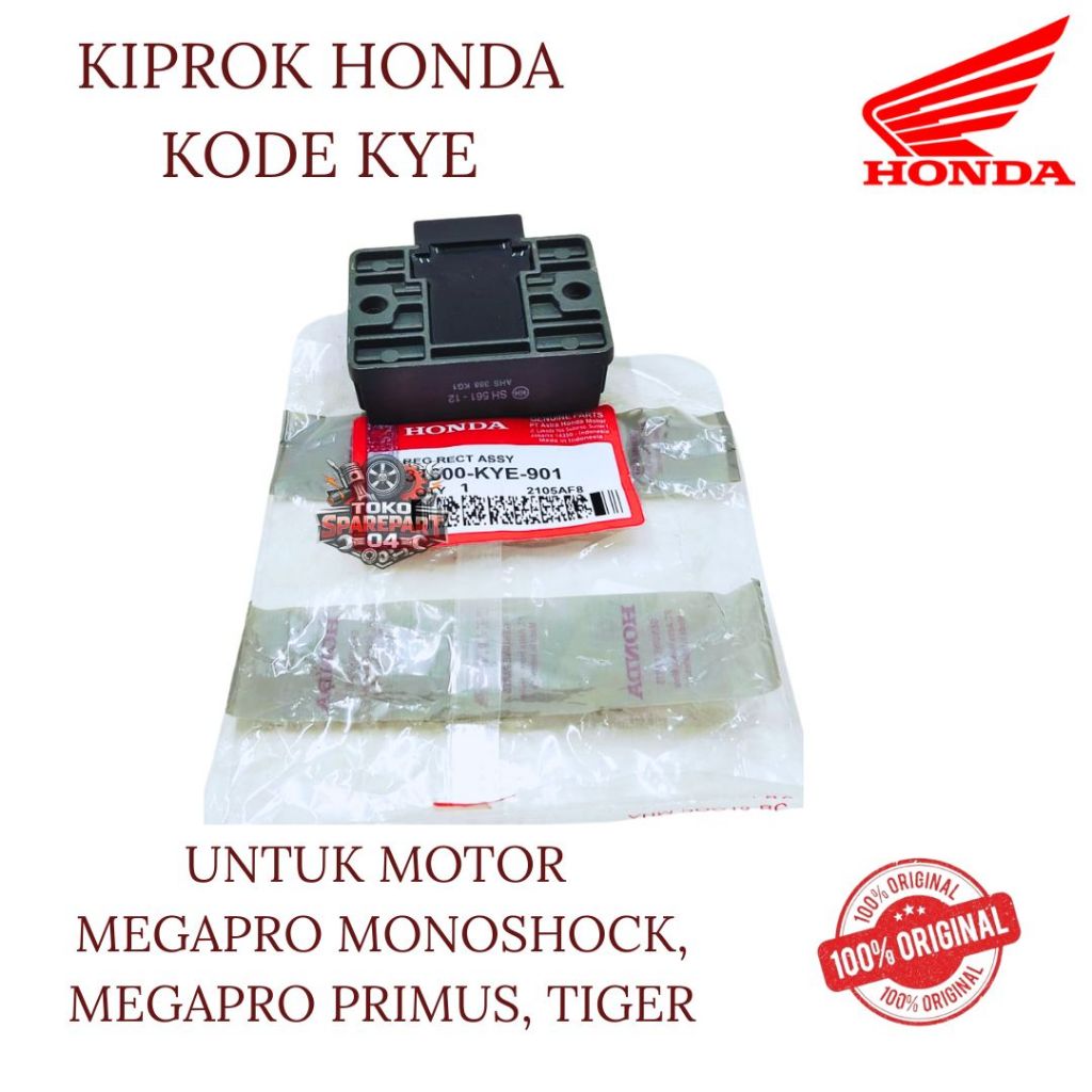 KIPROK ORIGINAL HONDA KODE KYE MEGAPRO MONOSHOCK, MEGAPRO PRIMUS, TIGER