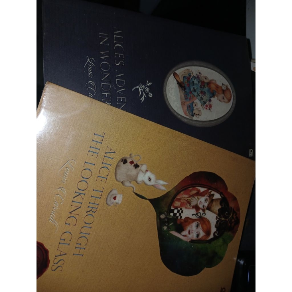 Novel Alice in Wonderland & Through the Looking Glass Lewis Carroll preloved TAKE ALL