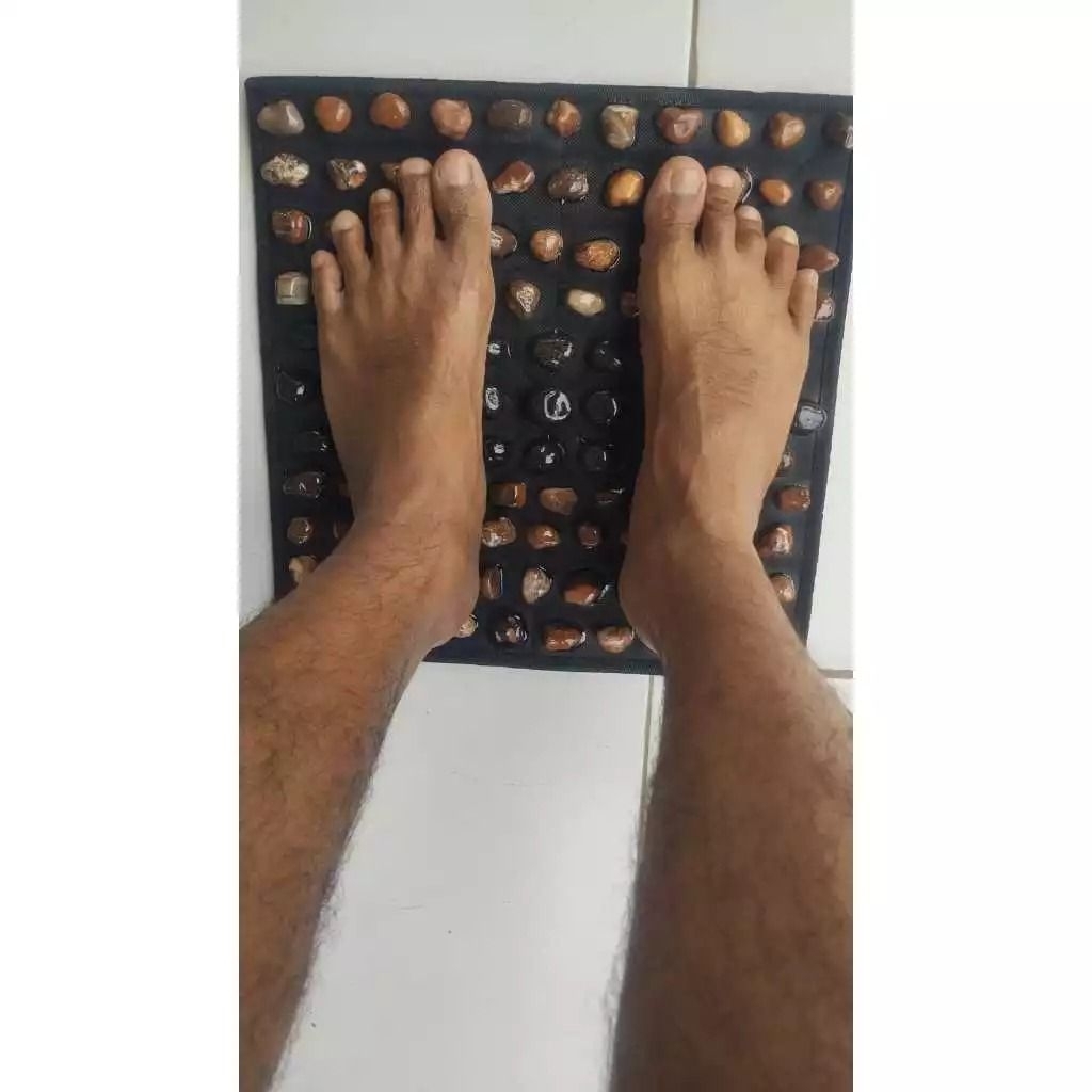 Taplak Terapi kaki / Refleksi batu alam asli