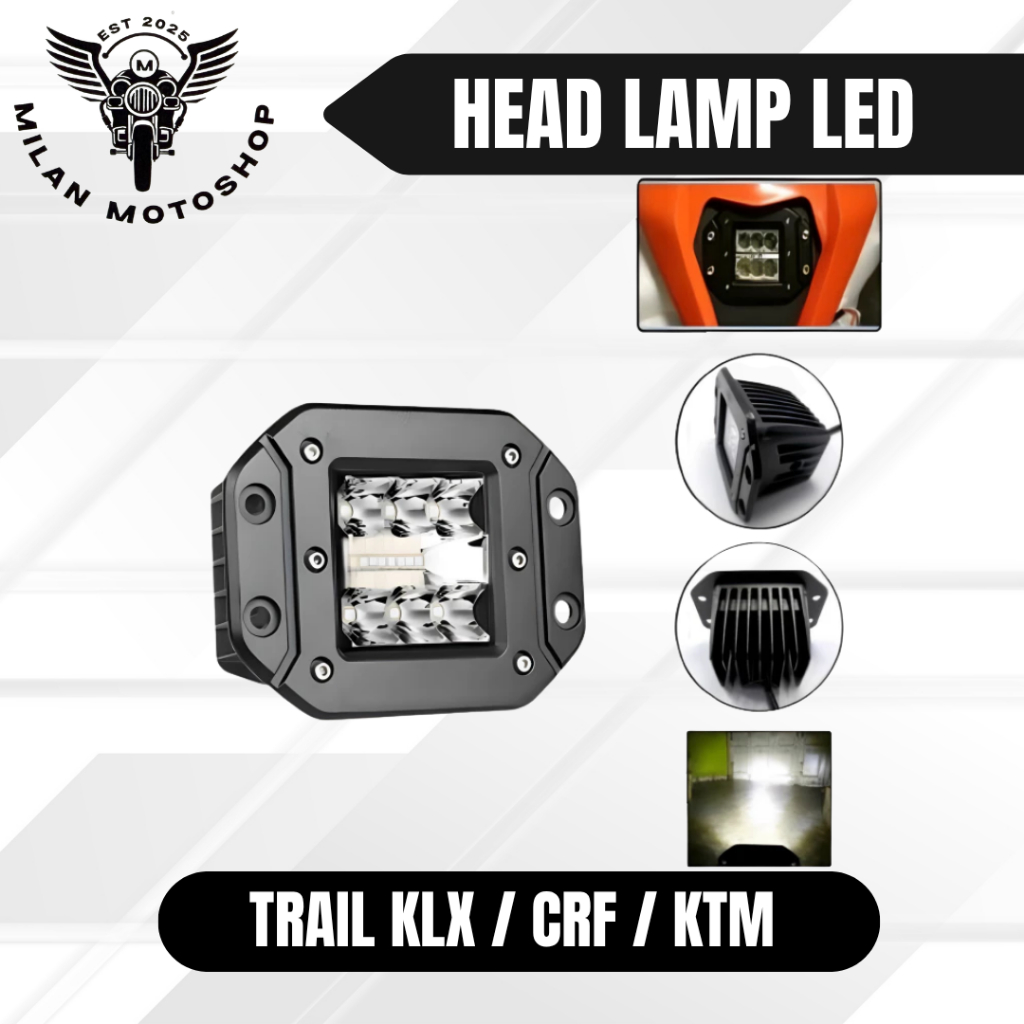 Reflektor / Lampu Depan / Headlamp LED Motor Trail KLX / CRF / KTM