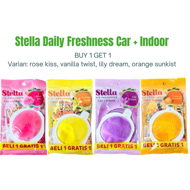 Stella Car Parfume Set dan Refill | Pengharum Mobil Promo