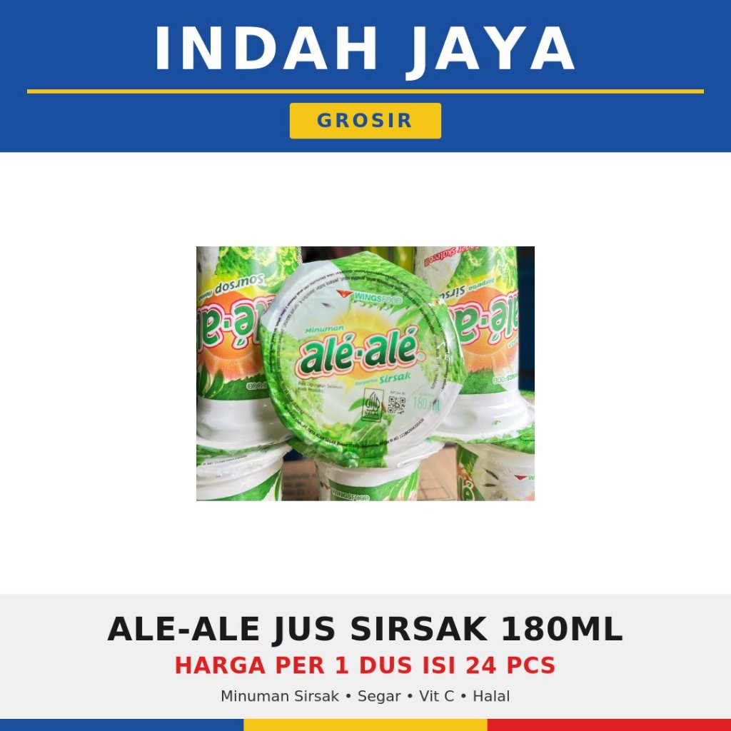 ALE-ALE MINUMAN CUP JUS SIRSAK 180ML